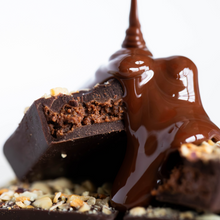 Load image into Gallery viewer, Dark Chocolate HAZELNUT BUTTER FILLED BITES + Plant-Based Protein