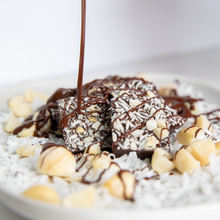 Load image into Gallery viewer, Dark Chocolate MACADAMIA COCONUT SEA SALT BITES + Plant-Based Protein