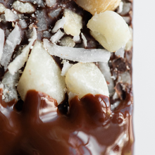 Load image into Gallery viewer, Dark Chocolate MACADAMIA COCONUT SEA SALT BITES + Plant-Based Protein