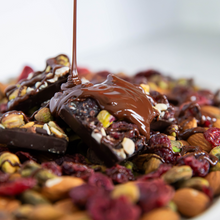 Load image into Gallery viewer, Dark Chocolate PISTACHIO ALMOND CRANBERRY BITES