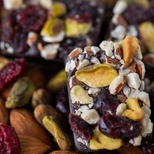 Load image into Gallery viewer, Dark Chocolate PISTACHIO ALMOND CRANBERRY BITES
