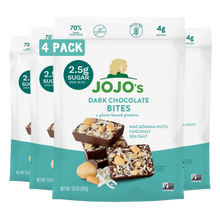 Load image into Gallery viewer, Dark Chocolate MACADAMIA COCONUT SEA SALT BITES + Plant-Based Protein