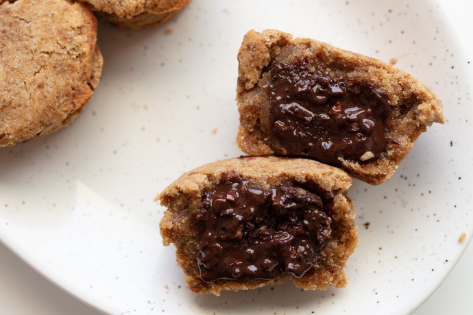 Brownie Batter Filled Cookie Cups