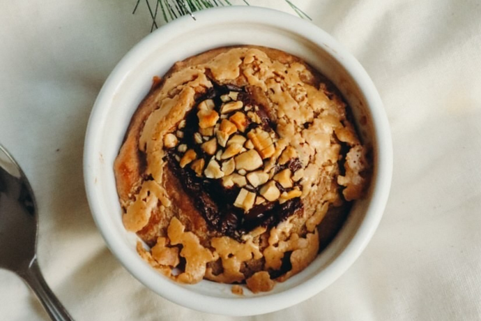 @healthfulcrystal's Banana Peanut Butter Baked Oatmeal for One