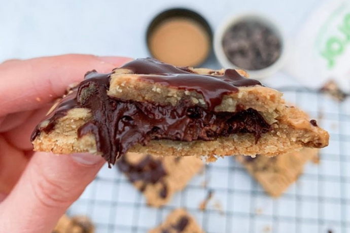 @livlaughcook's Chocolate Peanut Butter Filled Ravioli Cookies