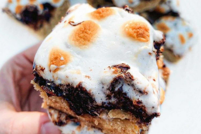 @pursuegoodfood's S'Mores Peanut Butter Bars