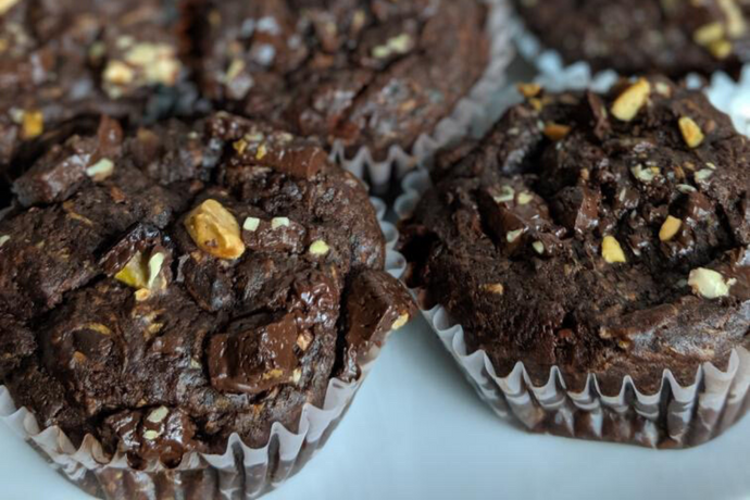Chocolate Zucchini Muffins