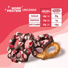 Load image into Gallery viewer, PEPPERMINT CHOCOLATE COVERED PRETZELS
