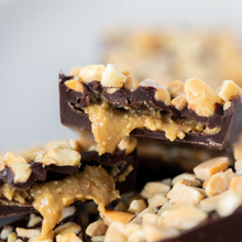 Load image into Gallery viewer, Dark Chocolate CREAMY PEANUT BUTTER FILLED BITES
