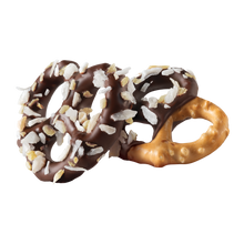 Load image into Gallery viewer, COCONUT CHOCOLATE COVERED PRETZELS
