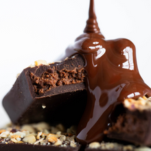 Load image into Gallery viewer, Dark Chocolate HAZELNUT BUTTER FILLED BITES + Plant-Based Protein
