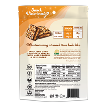 Load image into Gallery viewer, Dark Chocolate CREAMY PEANUT BUTTER FILLED BITES + Plant-Based Protein
