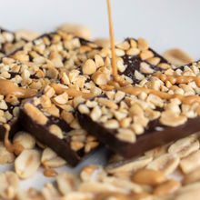 Load image into Gallery viewer, DARK CHOCOLATE CREAMY PEANUT BUTTER FILLED BARS - Family Size
