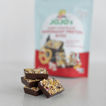 Load image into Gallery viewer, Dark Chocolate PEPPERMINT PRETZEL BITES + Plant-Based Protein
