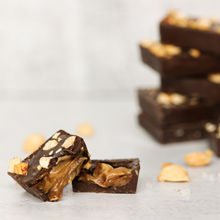 Load image into Gallery viewer, Dark Chocolate PEANUT BUTTER FILLED BITES + Plant-Based Protein
