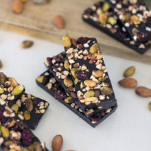 Load image into Gallery viewer, Dark Chocolate PISTACHIO ALMOND CRANBERRY BARS + Plant-Based Protein (2 CT)
